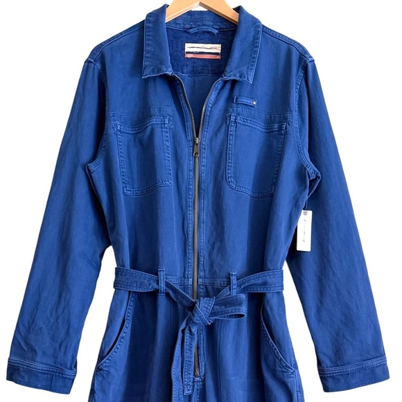 ANTHROPOLOGIE Pilcro Contemporary Casual Utility Denim Jumpsuit Size XL NWT - Picture 4 of 13